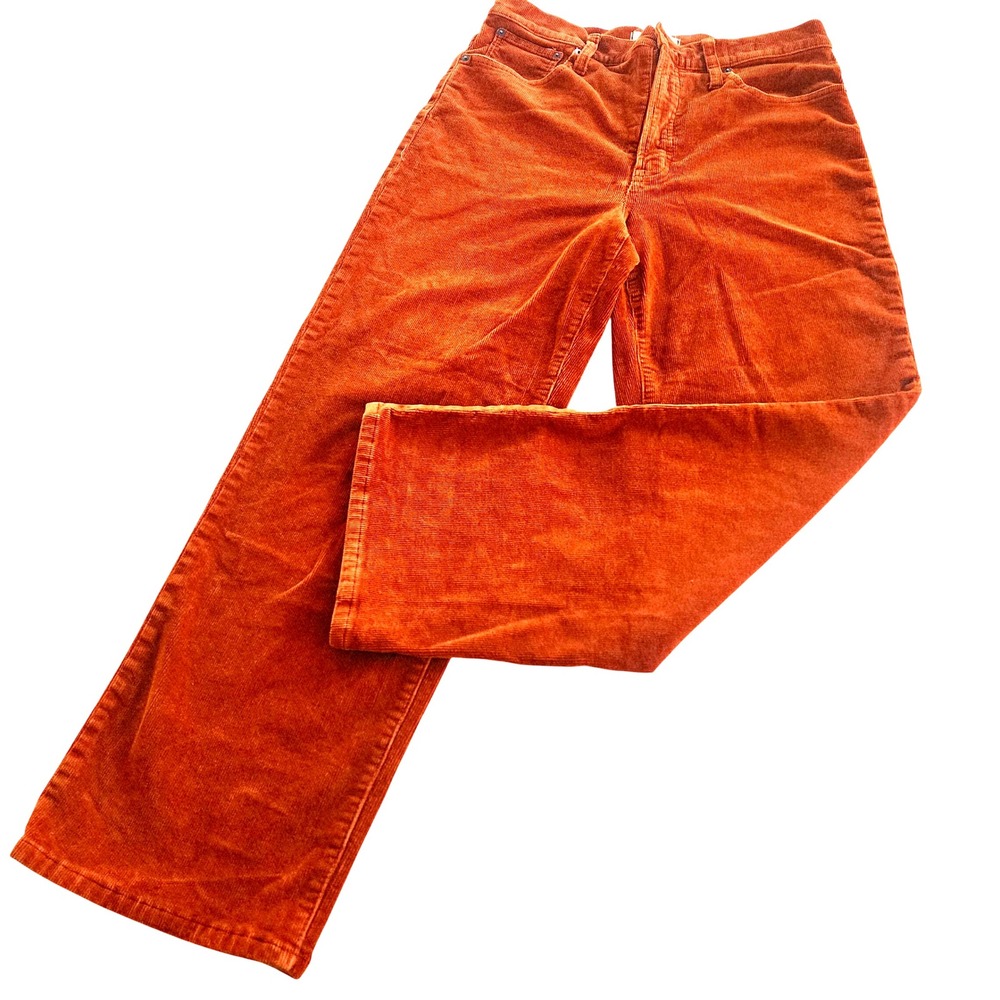 Madewell Women's Corduroy Pants Wide Leg Casual Career Trousers perfect vintage